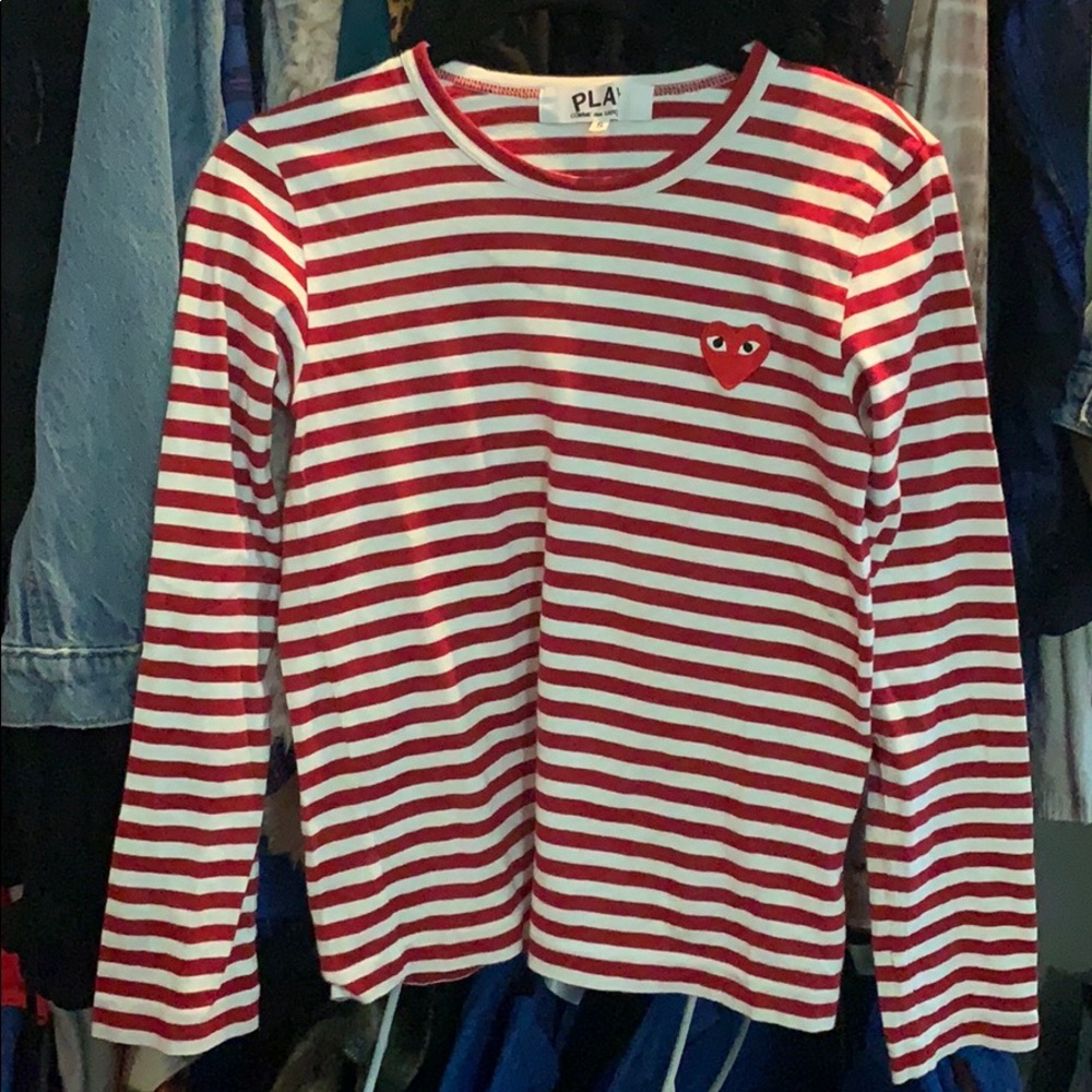 Comme des Garçons Play Striped Long Sleeve